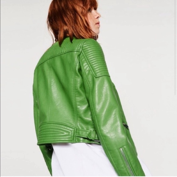 ZARA faux leather Moto Jacket - Picture 7 of 8